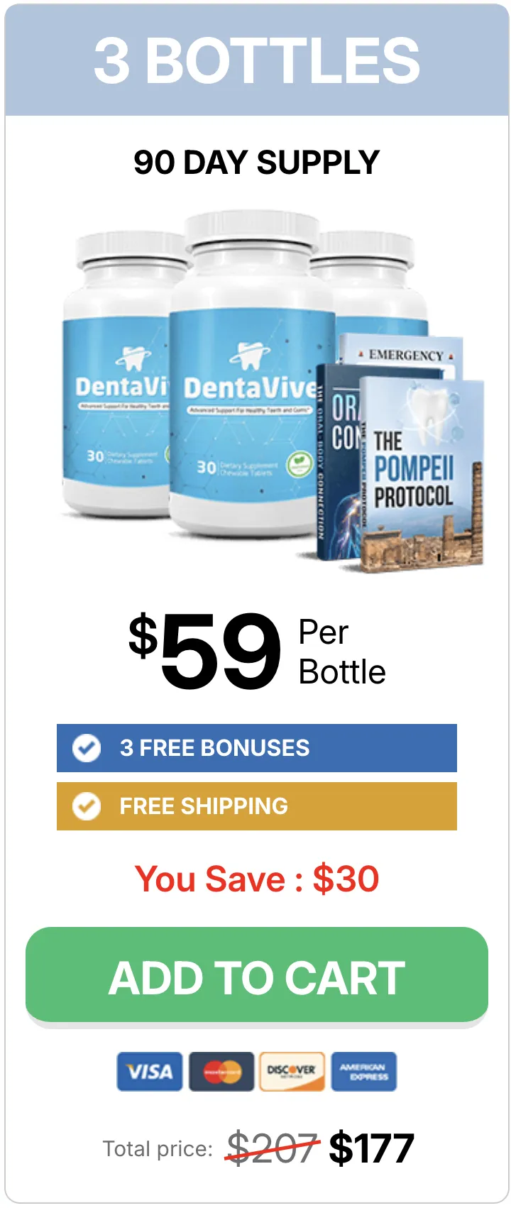dentanol 3 bottles price